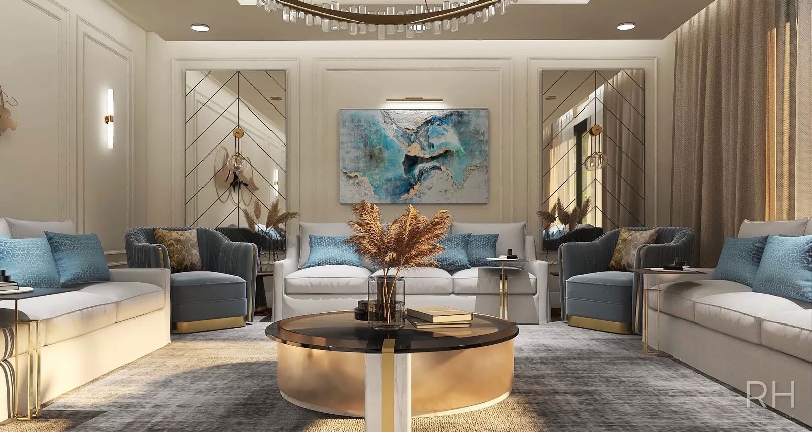 مجلس رجال نيوكلاسيكي — تصميم روان حسن