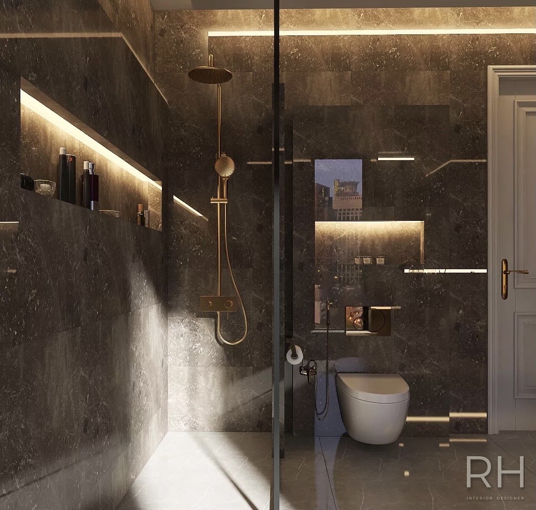دورات مياه — مزاجان — تصميم روان حسن